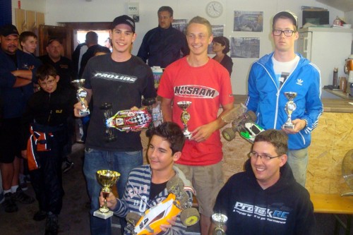 Stefan Wüthrich on the 4WD podium at the Aplencup round 5