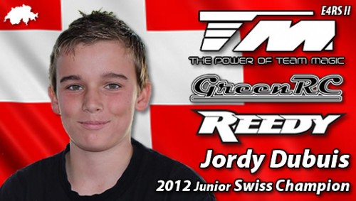Jordy Dubuis - Team Magic E4RS II - 2012 Junior Swiss Champion