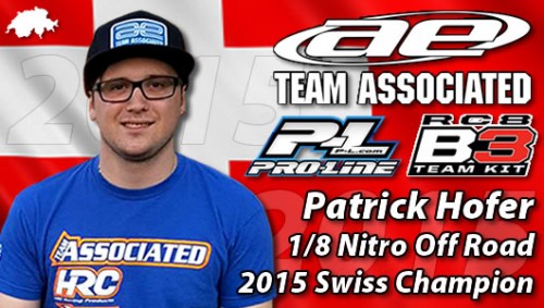 Patrick Hofer / Associated RC8B3 Swiss Champion !!