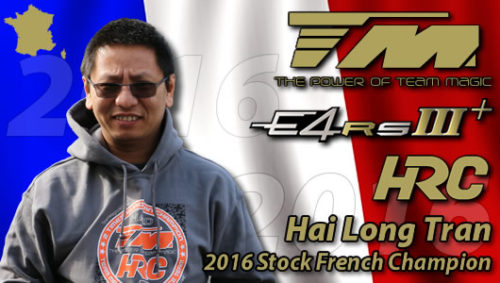 Hai Long Tran / Team Magic E4RS III Plus is 2016 Stock French Champion