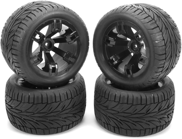Tires - 1/10 Truck - mounted - E5 Street Style (4 pcs)