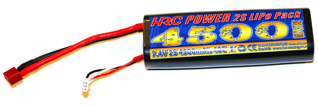 NEW - HRC Racing 2S 4500mAh Rounded Hard Case LiPo