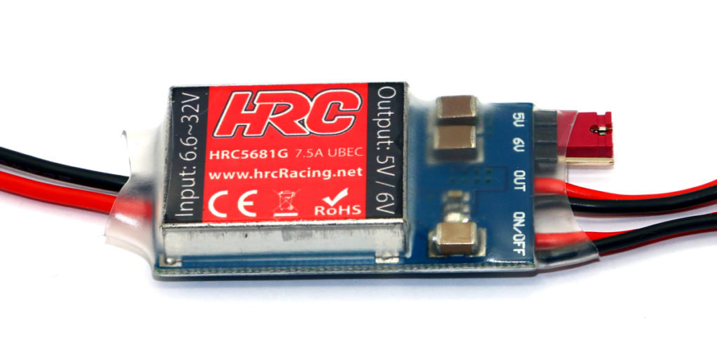 NEW - HRC Racing 6.6~32V to 5~6V / 7.5A UBEC with Switch
